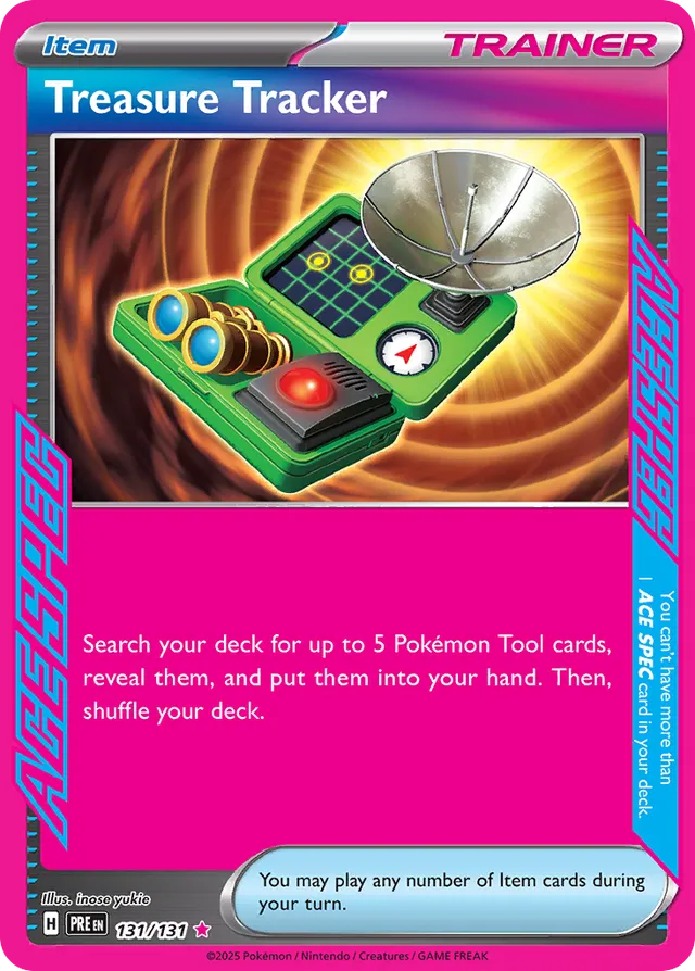 Treasure Tracker Prismatic Evolutions 131/131 ACE SPEC Rare