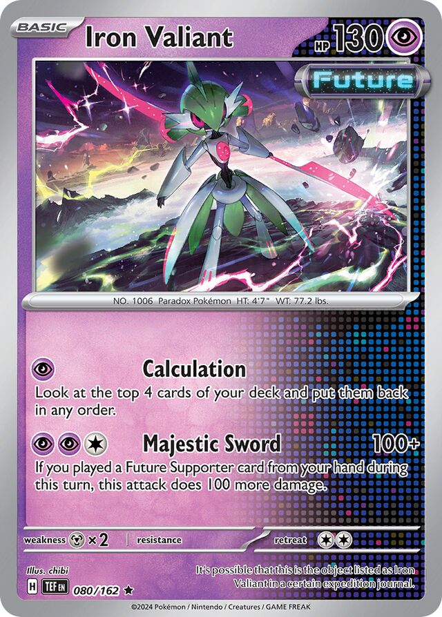080/162 Iron Valiant TEF Rare