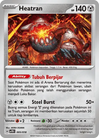 Heatran (Scizor ex Tactics Deck 005/018)