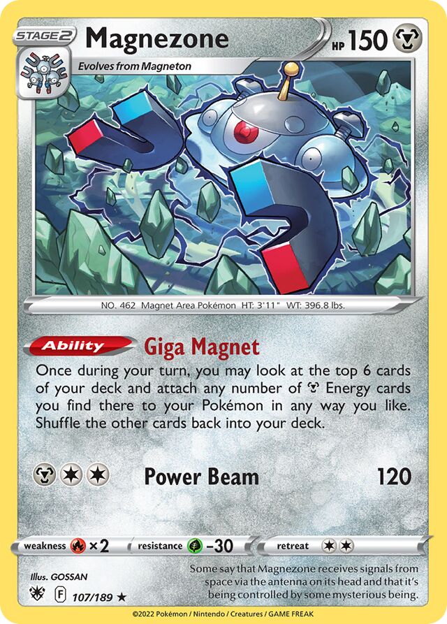 107/189 Magnezone ASR Rare Holo