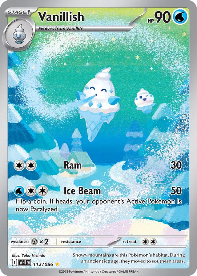Vanillish White Flare 112/086 Illustration Rare