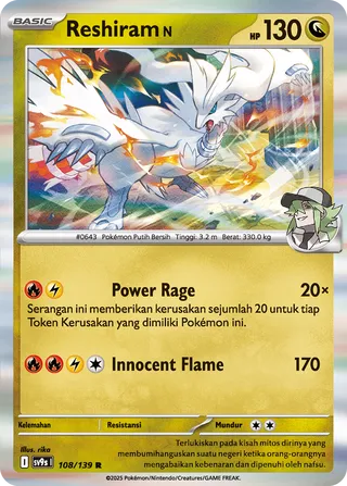 N's Reshiram (Bonds of Destiny 108/139)