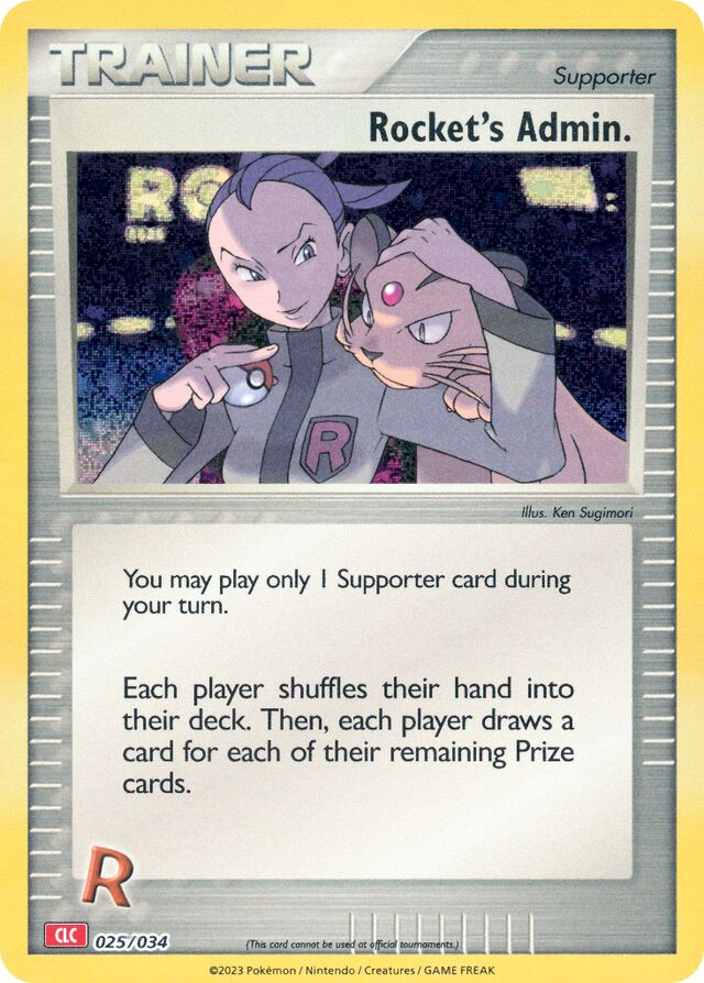 Rocket's Admin. Charizard & Ho-Oh ex Deck 025/034