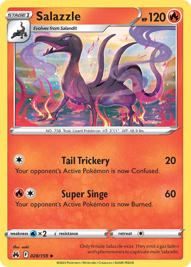 Salazzle Crown Zenith 028/159 Uncommon