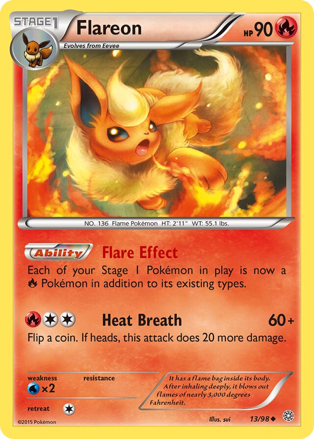 Flareon Ancient Origins 13/98 Uncommon