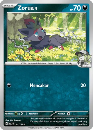 N's Zorua (MEGA Dream ex 111/193)