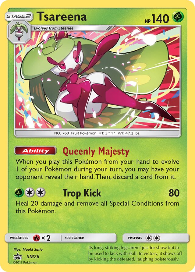 Tsareena SM Black Star Promos SM26 PROMO