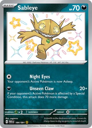 Sableye (Paldean Fates 184/091)
