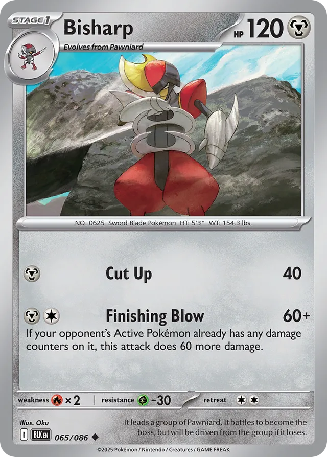 Bisharp Black Bolt 065/086 Uncommon