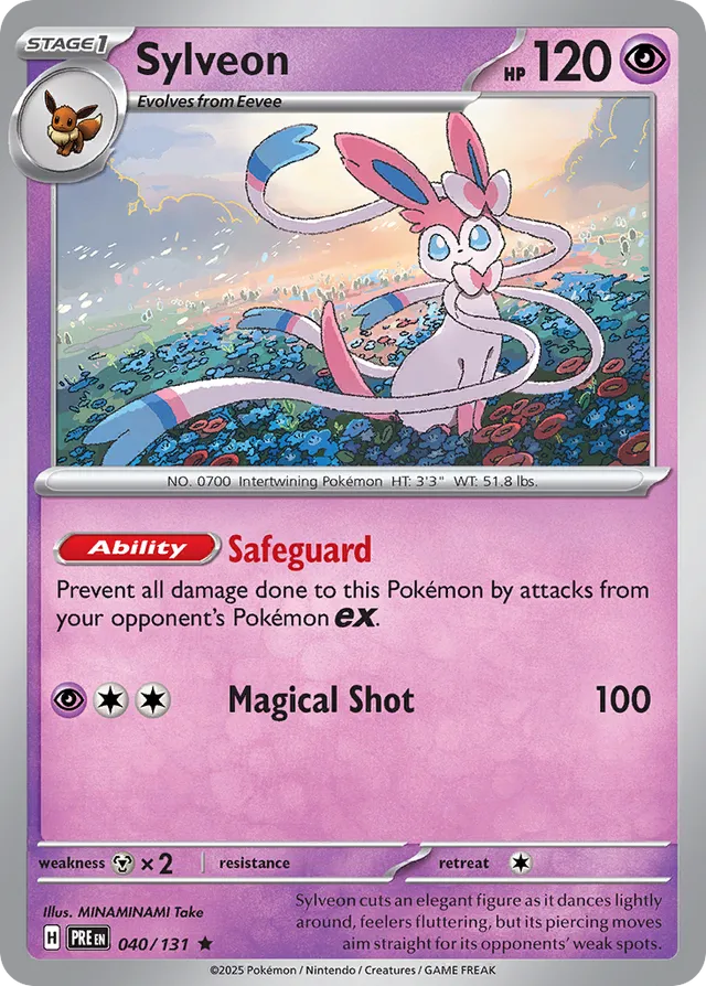 Sylveon Prismatic Evolutions 040/131 Rare