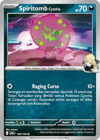 Cynthia's Spiritomb (Presence of Champions 103/138)