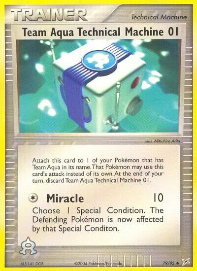79/95 Team Aqua Technical Machine 01 MA Uncommon