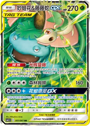 Venusaur & Snivy-GX (Striking Competition 001/061)