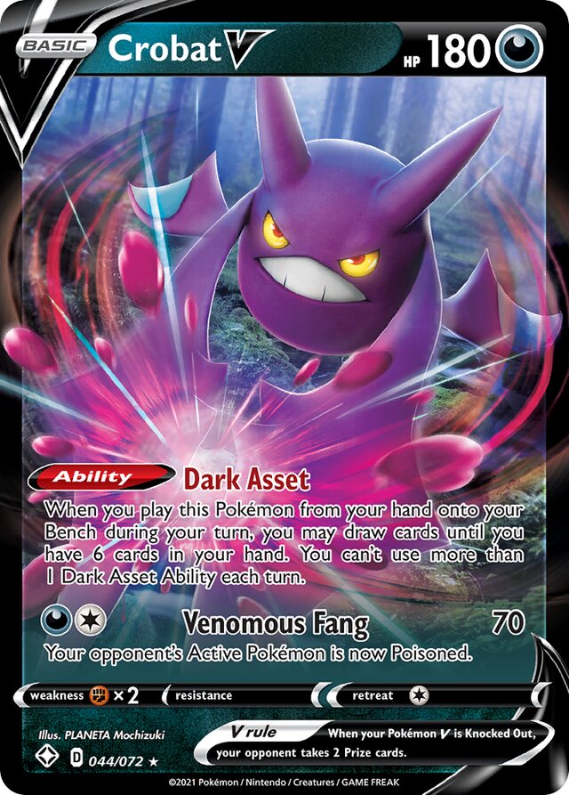 CrobatV Shining Fates 044/072 Ultra-Rare Rare