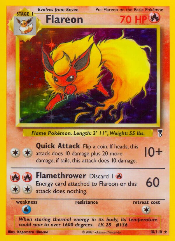 10/110 Flareon LC Rare Holo