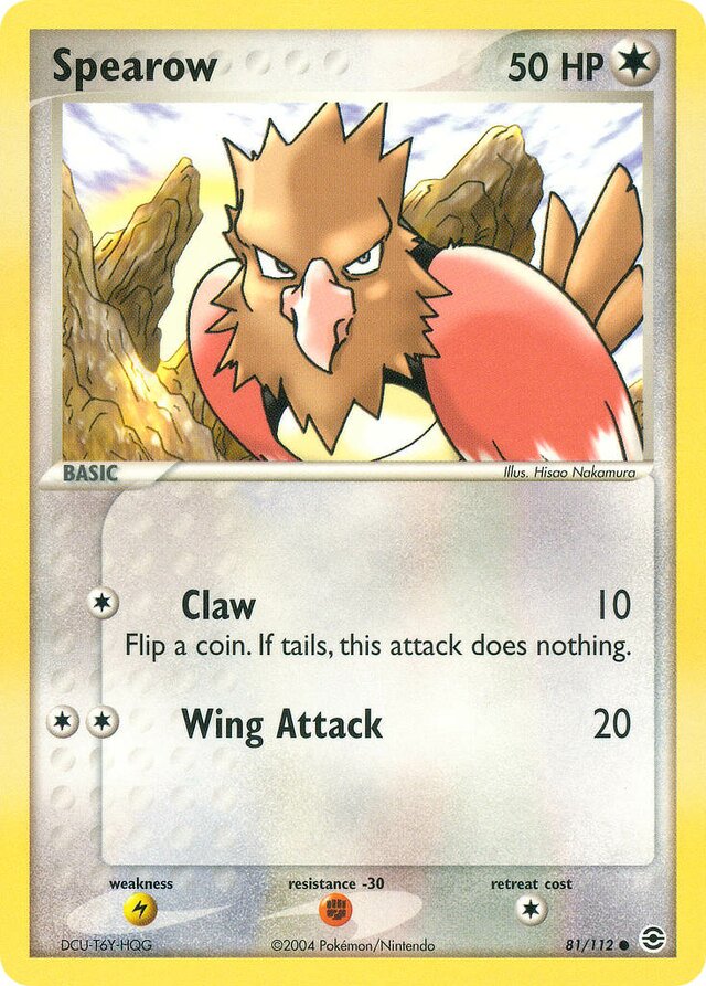 81/112 Spearow RG Common