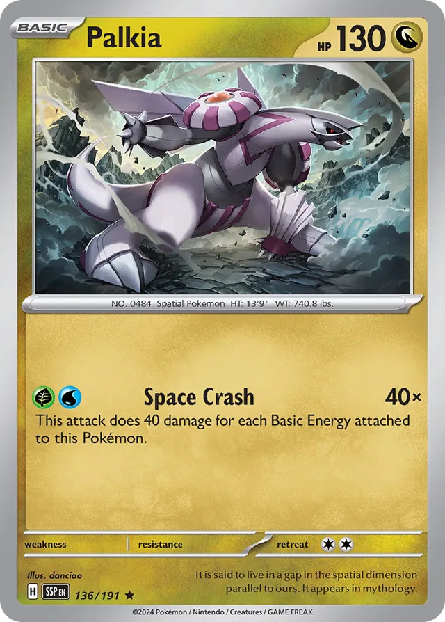 136/191 Palkia SSP Rare