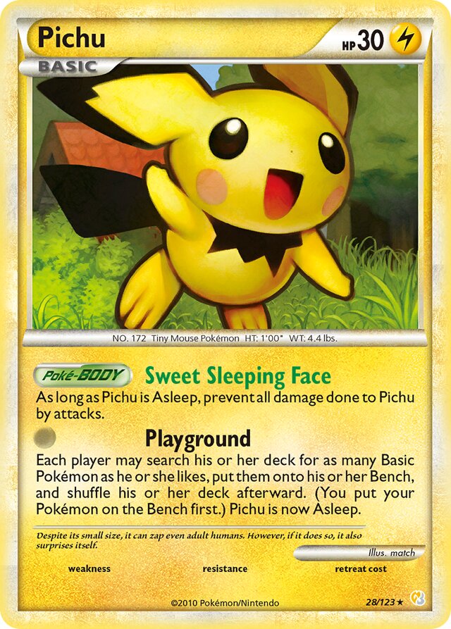 Pichu HeartGold & SoulSilver 28/123 Rare