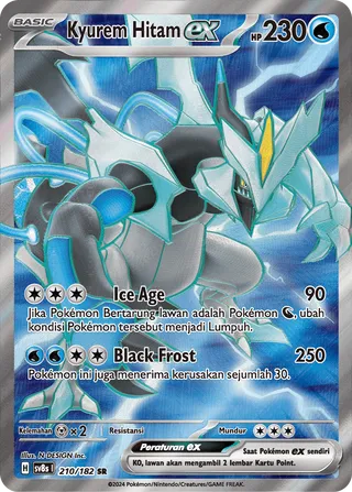 Black Kyurem ex (Stellar Lightning 210/182)
