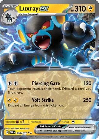 Luxray ex (Twilight Masquerade 068/167)