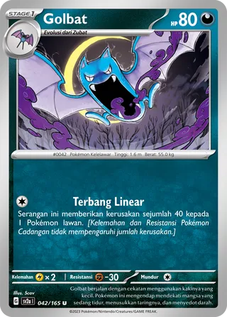 Golbat (Pokémon Card 151 042/165)