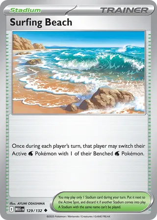 129/132 Surfing Beach MEG Uncommon