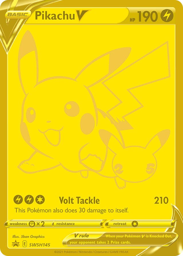 SWSH145 PikachuV SSP PROMO