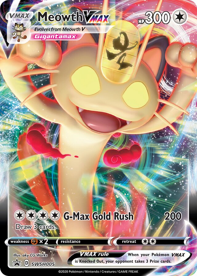 SWSH005 MeowthVMAX SSP PROMO