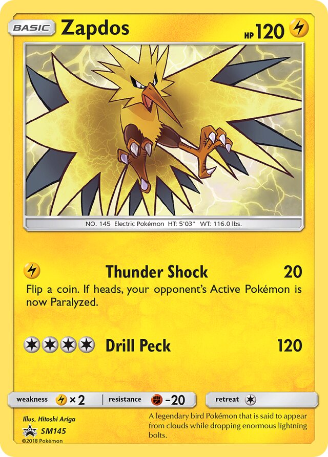 SM145 Zapdos SMP PROMO