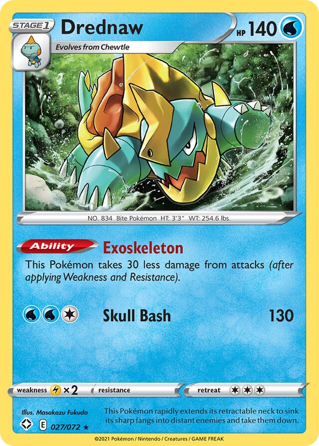 Drednaw Shining Fates 027/072 Rare