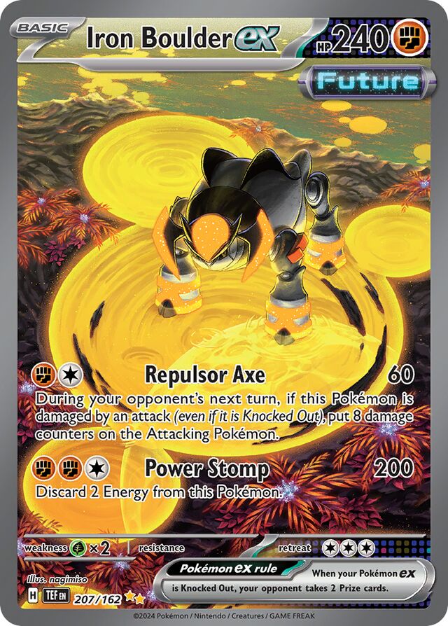 Iron Boulderex Temporal Forces 207/162 Special Illustration Rare