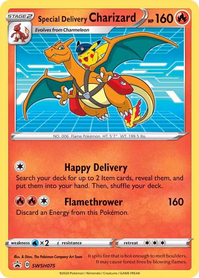 SWSH075 Special Delivery Charizard SSP PROMO