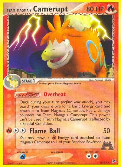 19/95 Team Magma's Camerupt MA Rare