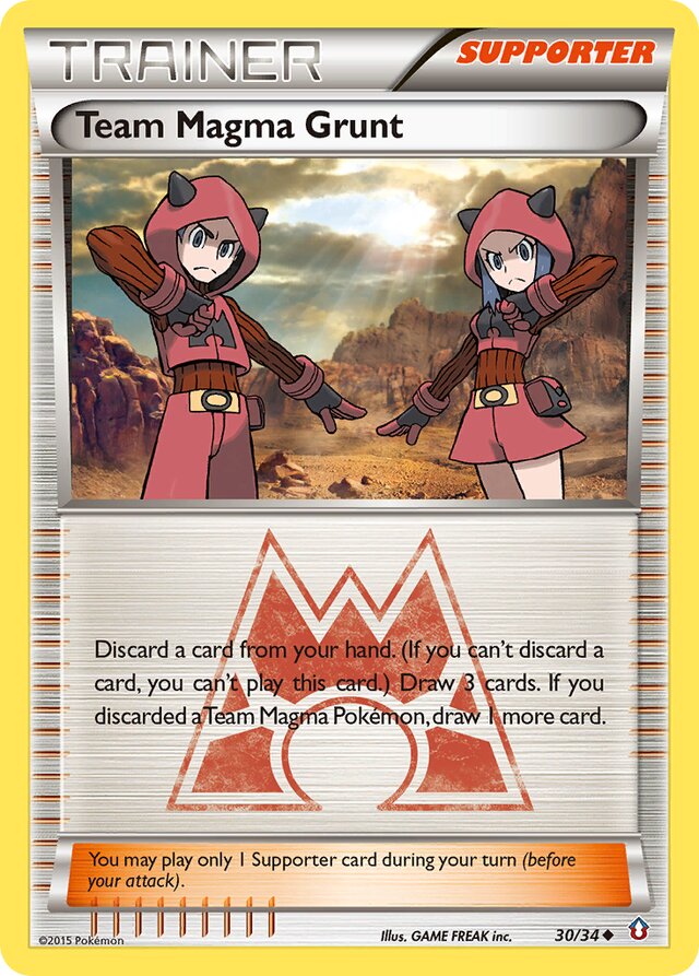 Team Magma Grunt Double Crisis 30/34 Uncommon