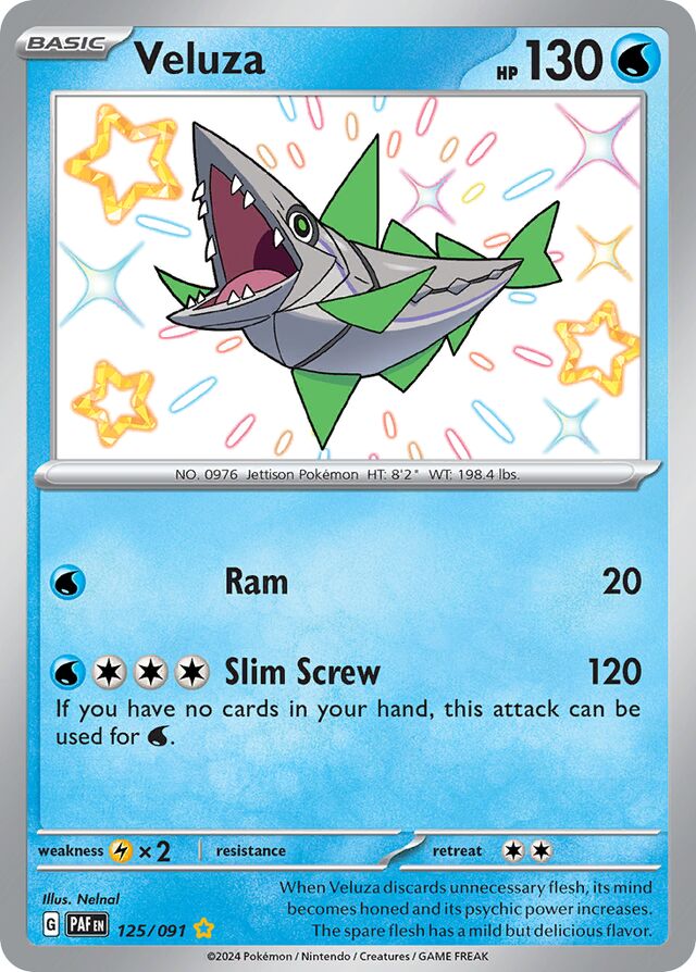 Veluza Paldean Fates 125/091 Shiny Rare