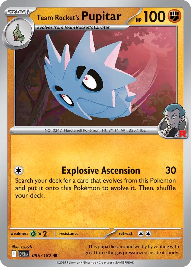 Team Rocket's Pupitar Destined Rivals 095/182 Common