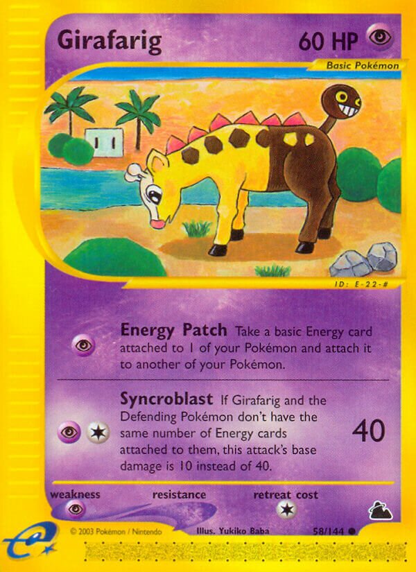 58/144 Girafarig SK Common