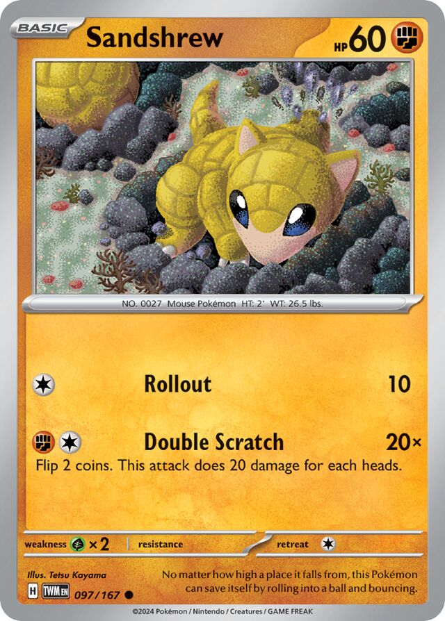Sandshrew Twilight Masquerade 097/167 Common