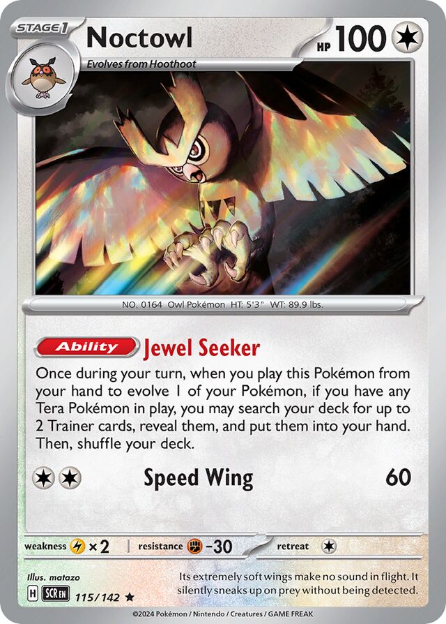 Noctowl Stellar Crown 115/142 Rare