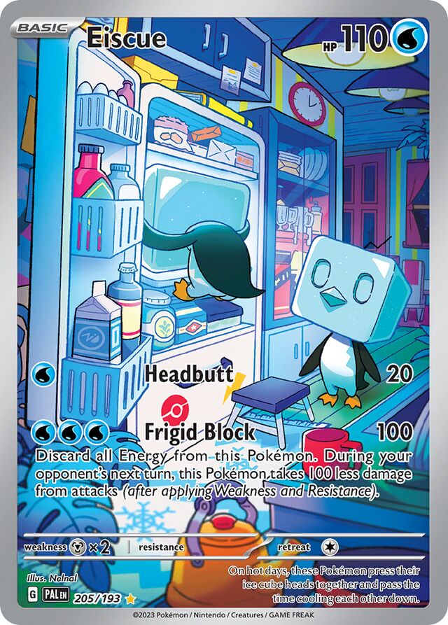 Eiscue Paldea Evolved 205/193 Illustration Rare