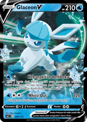 Glaceon V (Evolution V Starter Deck 048/172)