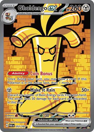 Gholdengo ex (Paradox Rift 252/182)