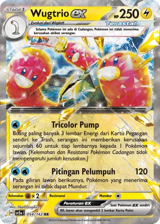 Wugtrio ex (Ace Paradox 054/142)