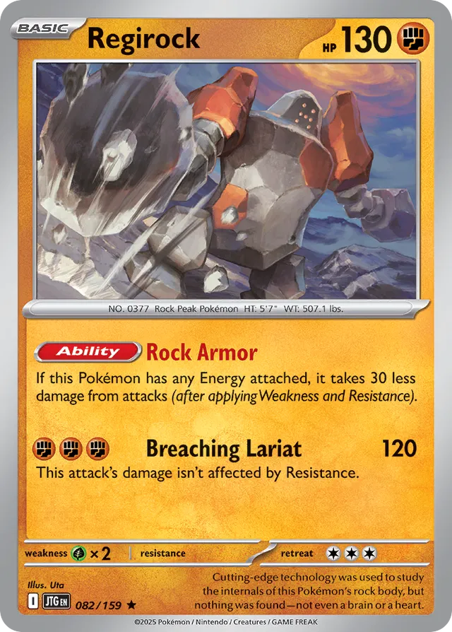 Regirock Journey Together 082/159 Rare