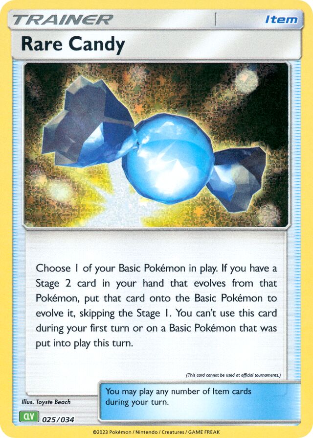 Rare Candy Venusaur & Lugia ex Deck 025/034