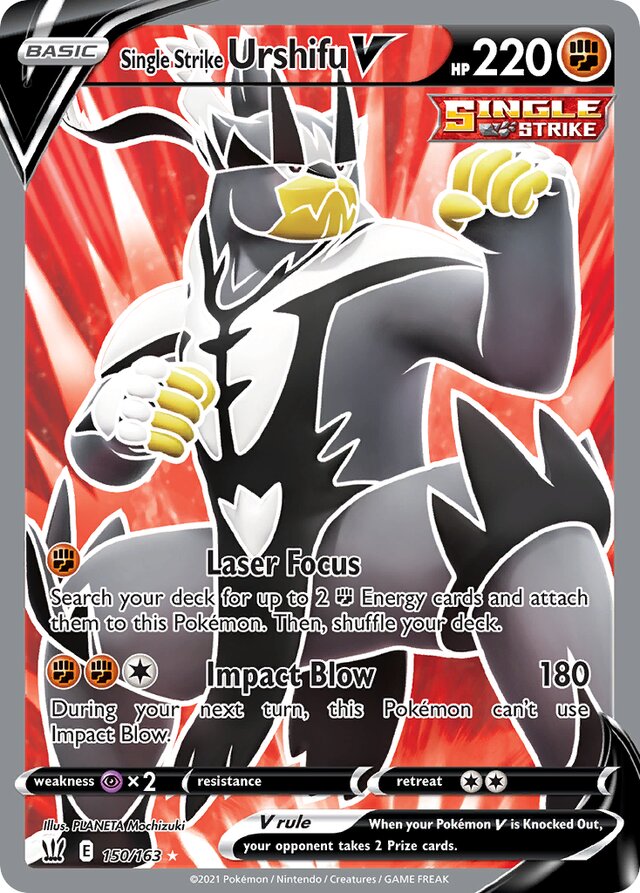 150/163 Single Strike UrshifuV BST Rare Ultra