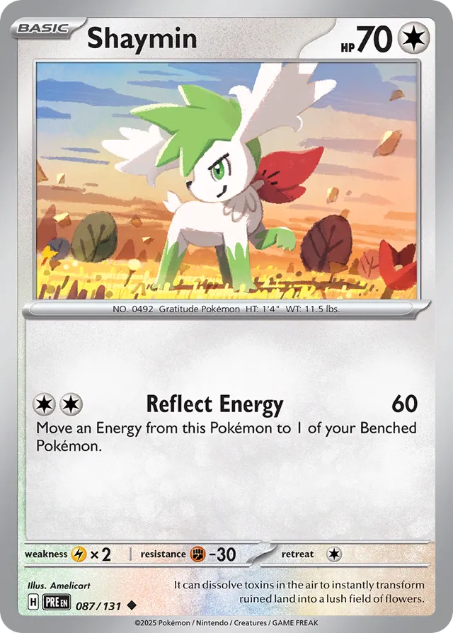 Shaymin Prismatic Evolutions 087/131 Uncommon