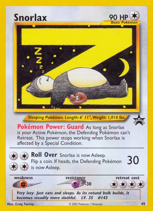 Snorlax Wizards Black Star Promos 49 PROMO