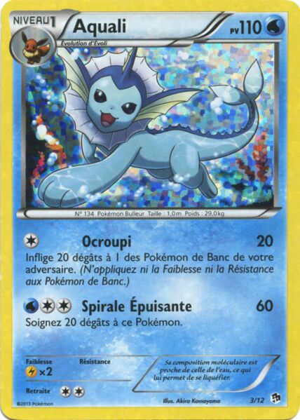 Vaporeon McDonald's Collection 2013 3/12 —