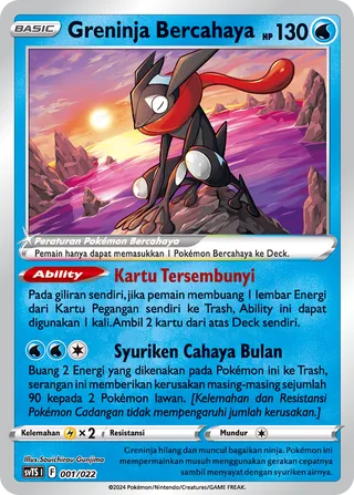 Radiant Greninja (Gardevoir ex Tactics Deck 001/022)